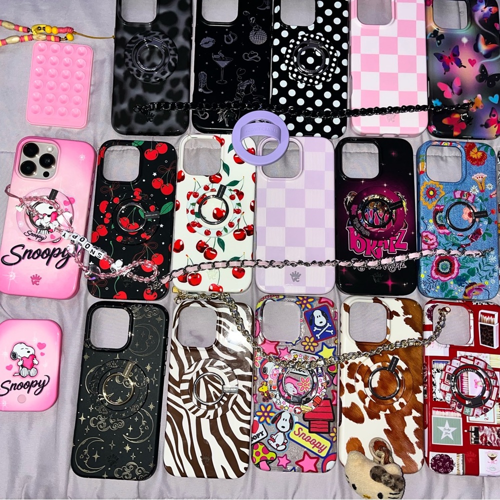 Multiple collection of iPhone 16 Pro Max cases that I have for sale.